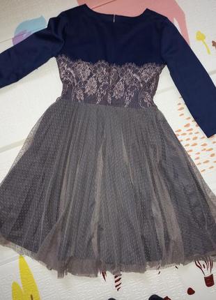 Сукня нарядна плаття з рукавом з рукавчиком4 фото
