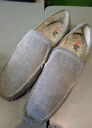 Мокасины мужские тканые