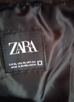 Длинная дутая куртка zara, черный9 фото