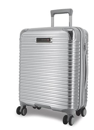 Валіза swissbrand rome (m) silver (swb_lhrom002m)