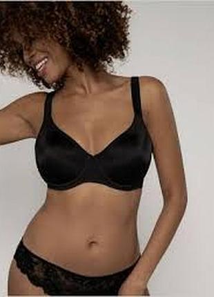 Бюстгальтер бюст бюстик лифчик чашка 80 g 36 g черный безшовный минимайзер