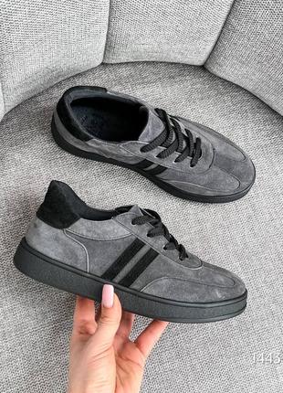 Кеды mambi, серый, натуральная замша