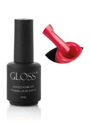 Цветная база gloss color base gel courage, 11 мл2 фото