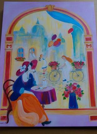 Авторская картина живопись арт деко