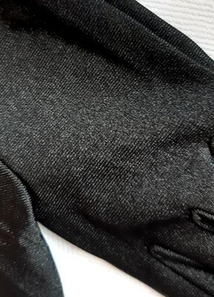 Рукавички чорні довгі гладкі стиль гетсбі розмір 6,5 - 75 фото