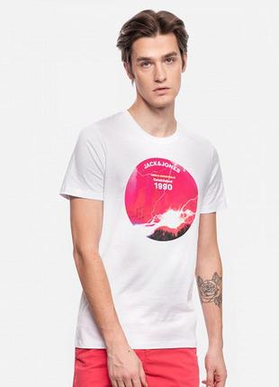 Біла футболка jack and jones