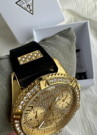 Guess ladies black gold tone multi-function watch годинник5 фото