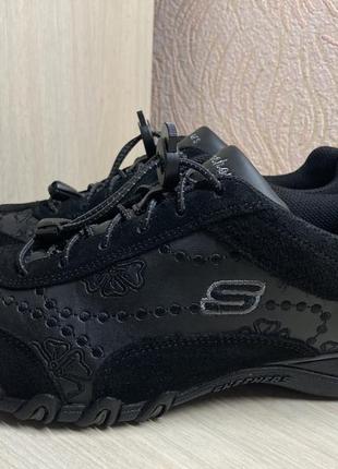 Кожаные кроссовки skechers.1 фото