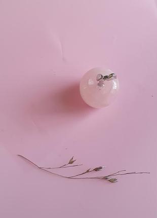 Яблоко из натурального розового кварца 1,6×2см7 фото