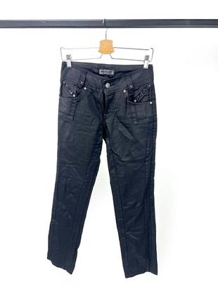 Джинси фірмові novage, чорні, вощені