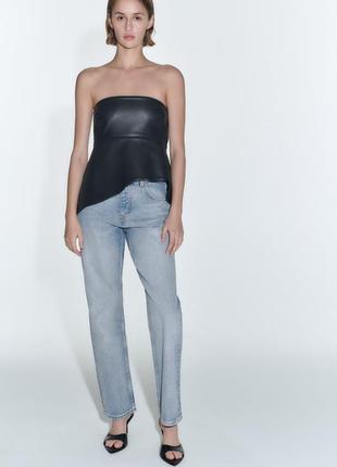 Джинси прямого крою з високою талією 36 р