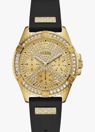 Guess ladies black gold tone multi-function watch годинник7 фото