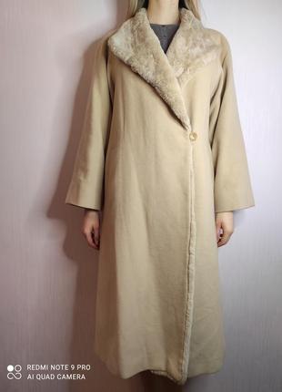 Windsmoor шерсть ангора шерсть длинное пальто тренд