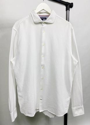 Tommy hilfiger біла сорочка томмі oxford