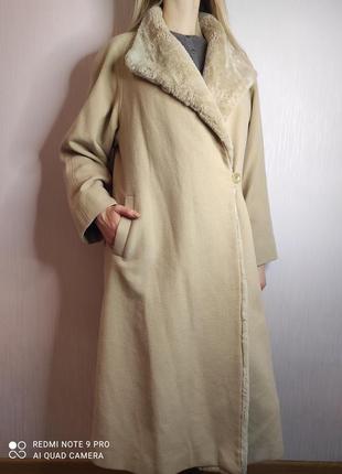 Windsmoor шерсть ангора шерсть длинное пальто тренд