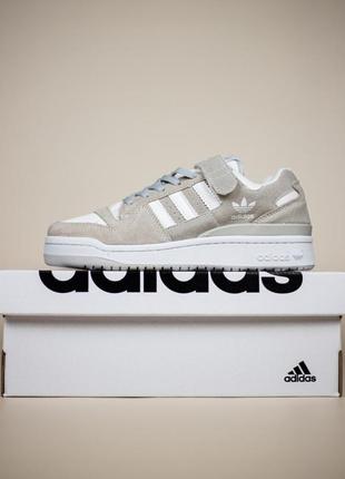 Женские кроссовки adidas forum 84 low gray white