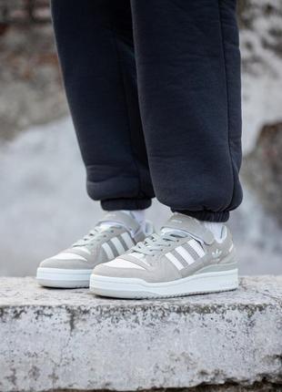 Жіночі кросівки adidas forum 84 low gray white4 фото