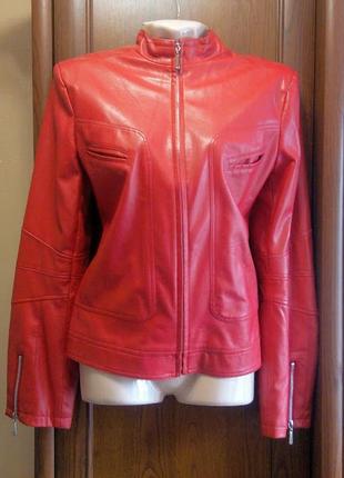 Кожаная куртка мото1 фото