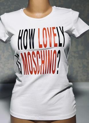 Женская футболка love moschino3 фото