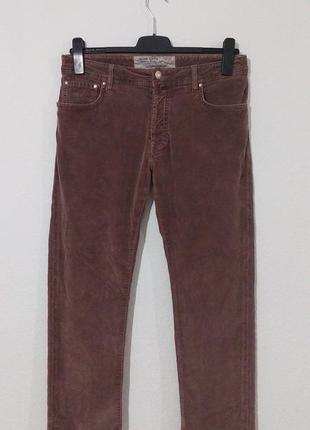 Оригинальные дизайнерские укороченные джинсы из вельвета
