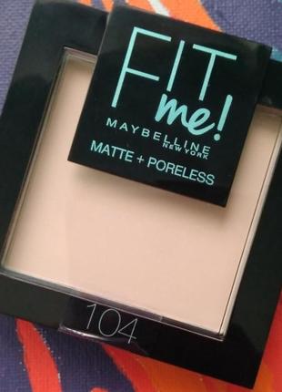 Maybelline fit me! powder компактна пудра1 фото