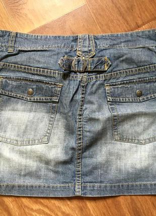 Юбка джинсовая с карманами р. 40 (10)3 фото