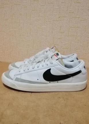 Кросiвки nike blazer low 77 vintage white шкiра