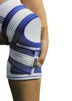 Пов'язка на коліно ps-6008 l/xl біло-синій (35227016)