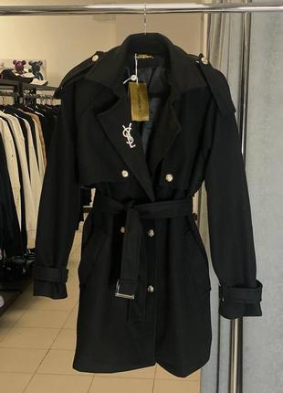 Жіноче пальто в стилі yves saint laurent