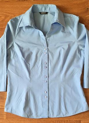 Рубашка на пуговицах голубого цвета разм. 10