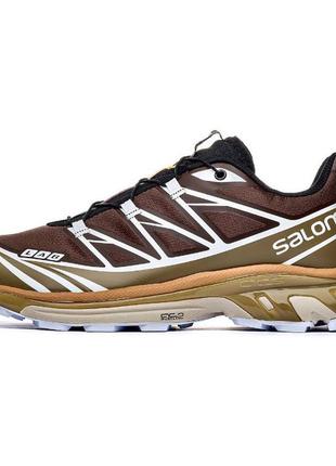 Salomon xt-6 grey brown2 фото