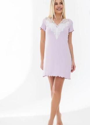 Рубашка из вискозы лотос 21029-4 lavender

german volf