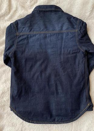 Рубашка джинсовая, куртка с мехом коттоновая next унисекс3 фото