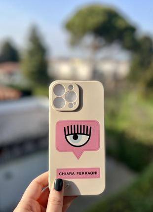 Чохол chiara ferragni на iphone 13 pro max силікон