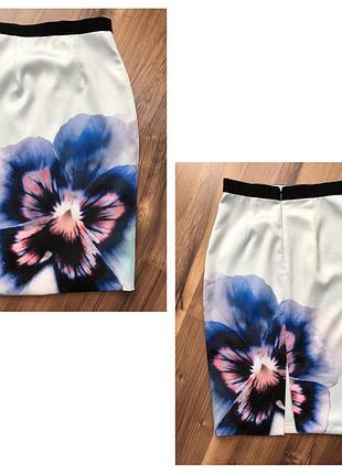 Спідниця олівець з квіткою