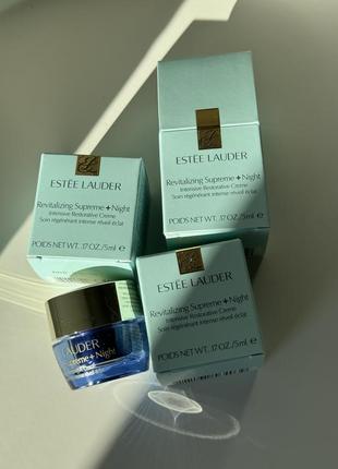 Інтенсивний нічний крем для збереження молодості шкіри estee lauder revitalizing supreme+ night