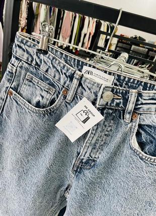 Классирующие трендовые момы из плотного денима бренд zara размер 36/4 цена 550 грн7 фото