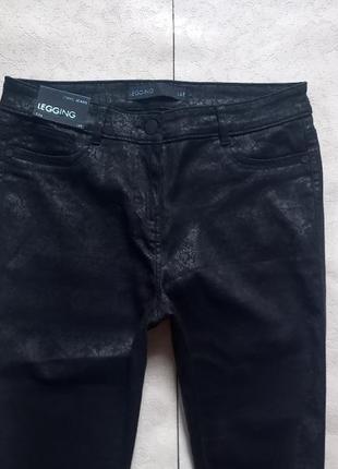 Новые брендовые черные джинсы скинни с пропиткой под кожу и высокой талией next, 14 размер.6 фото