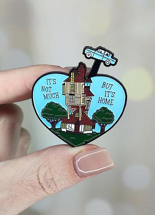 Металевий значок, пін "it's not much but it's home. гаррі поттер. harry potter" (знач0763)