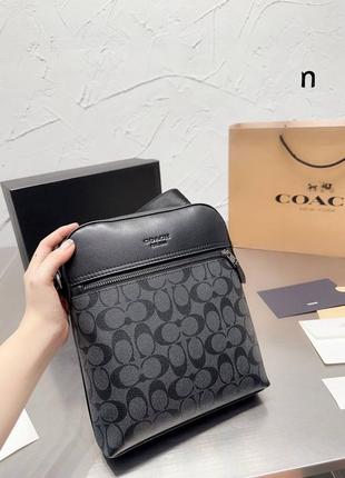 Чоловіча сумка coach планшетка сумка на через плече коач придбати