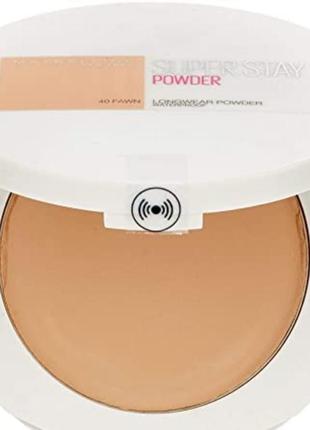 Maybelline super stay watetproof powder стійка пудра для обличчя1 фото