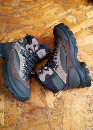 Кожаные замшевые ботинки ботинки на мембрами не промокаемые conway hydortex gore-tex2 фото