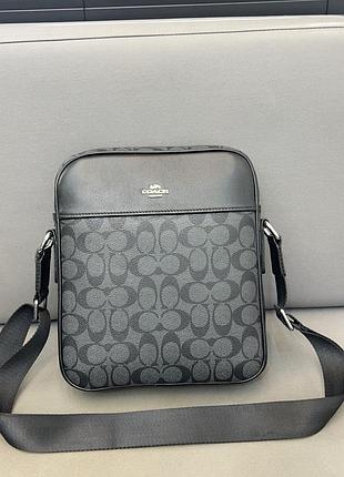 Чоловіча сумка coach планшетка сумка на через плече коач придбати