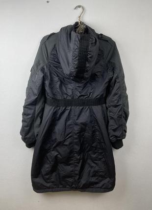 Дизель diesel женская куртка парка удлиненная редкая серая6 фото