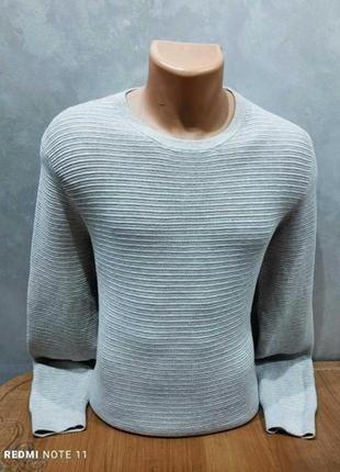 Безупречный хлопковый свитер известного скандинавского бренда dressman