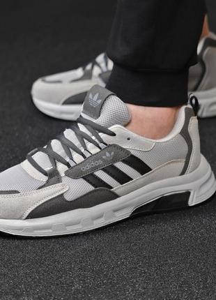 Серые мужские кроссовки adidas3 фото