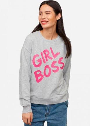 Крутой девичий свитшот girl boss