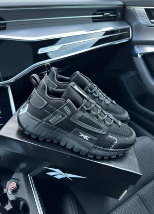 👕чоловічі кросівки reebok zig kinetica edge black white