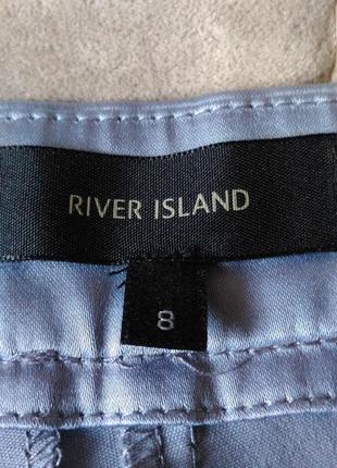 Летние брюки чиносы лилового цвета river island, размер 8/ s4 фото