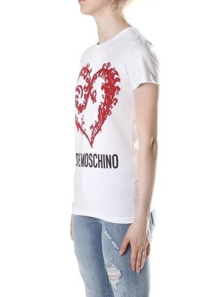 Шикарная футболка love moschino 38 s-m оригинал2 фото